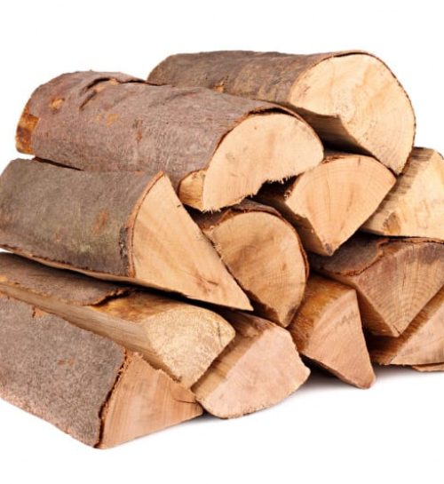 Bûche de bois de chauffage sec et fendu